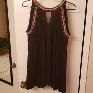 Cold Shoulder Black Top